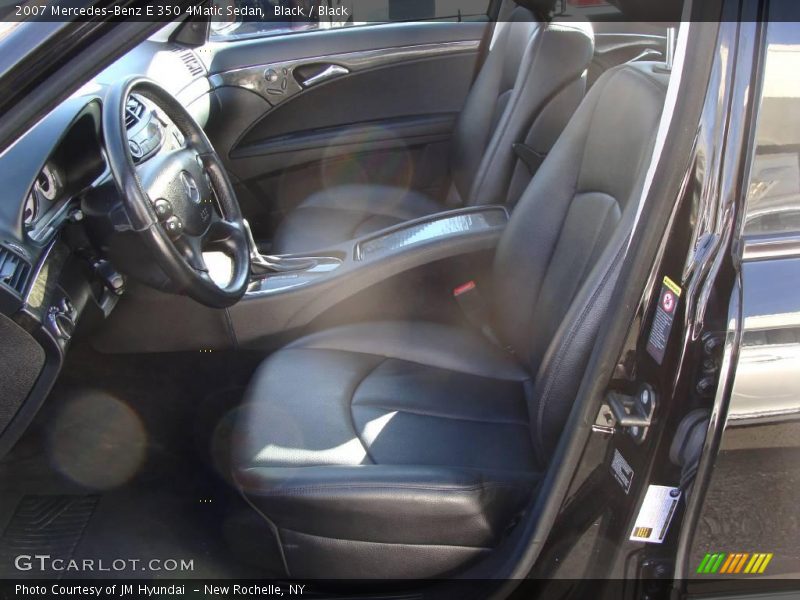 Black / Black 2007 Mercedes-Benz E 350 4Matic Sedan