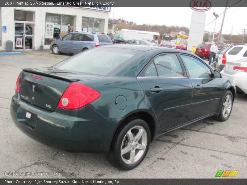 Emerald Green Metallic / Ebony 2007 Pontiac G6 V6 Sedan