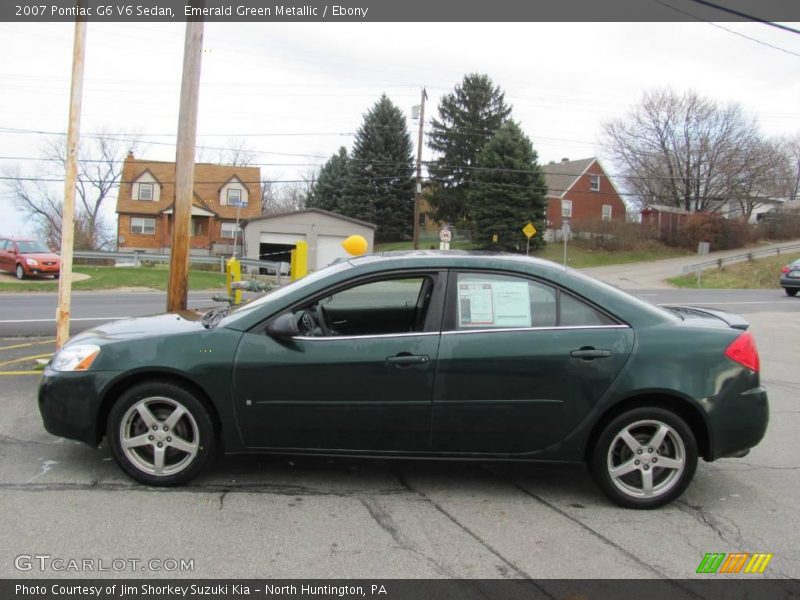 Emerald Green Metallic / Ebony 2007 Pontiac G6 V6 Sedan