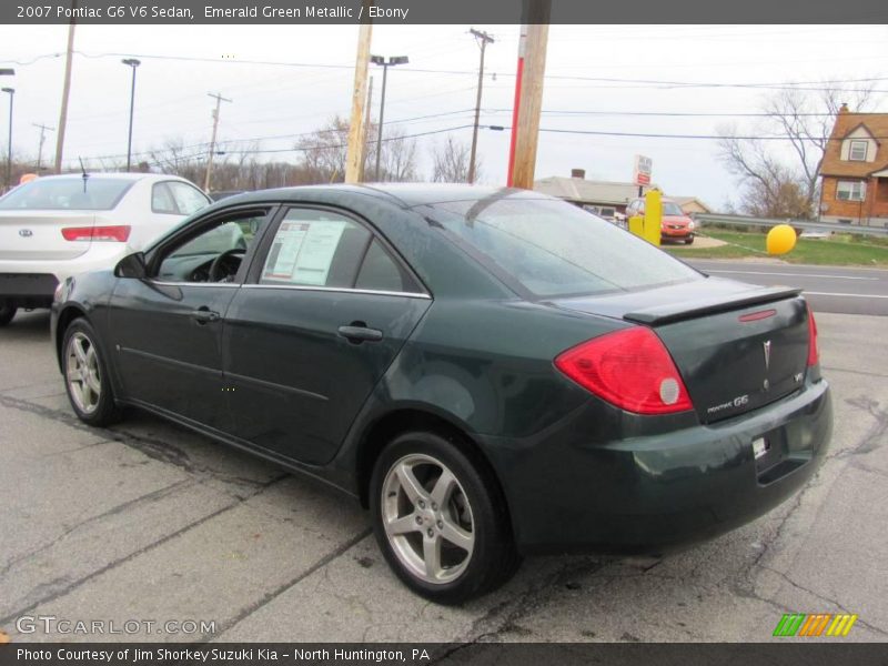Emerald Green Metallic / Ebony 2007 Pontiac G6 V6 Sedan