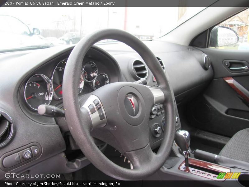 Emerald Green Metallic / Ebony 2007 Pontiac G6 V6 Sedan