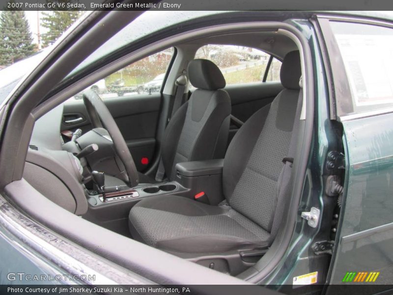 Emerald Green Metallic / Ebony 2007 Pontiac G6 V6 Sedan