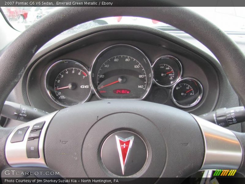 Emerald Green Metallic / Ebony 2007 Pontiac G6 V6 Sedan