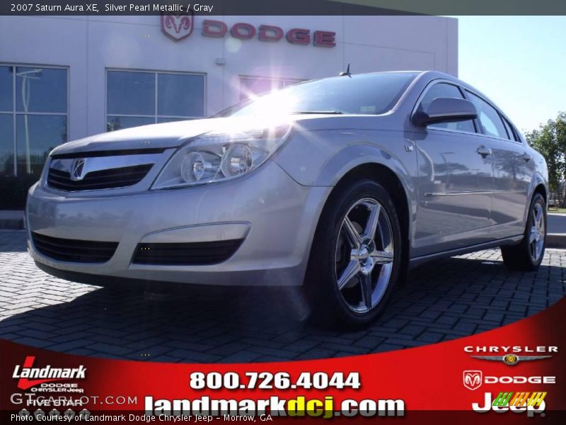 Silver Pearl Metallic / Gray 2007 Saturn Aura XE