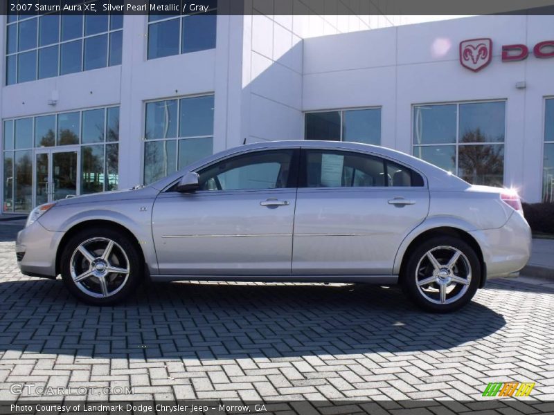 Silver Pearl Metallic / Gray 2007 Saturn Aura XE