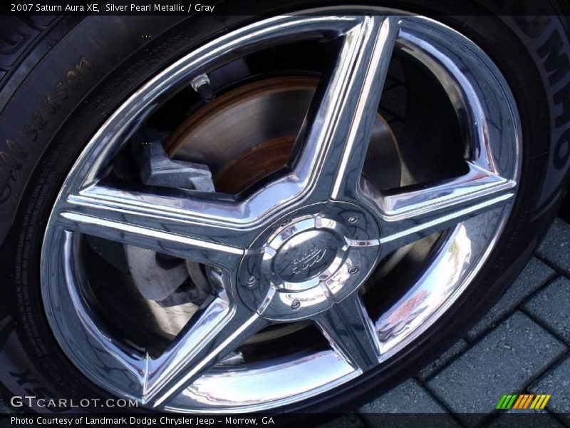 Silver Pearl Metallic / Gray 2007 Saturn Aura XE