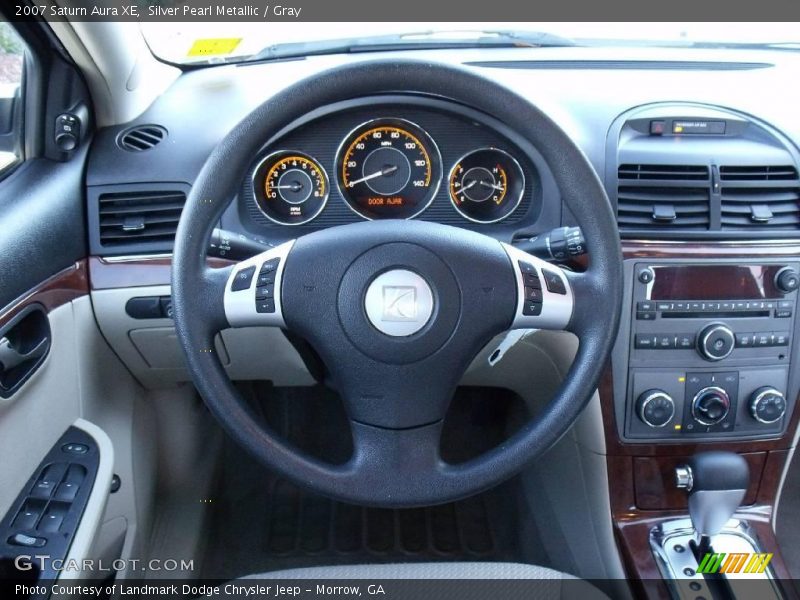 Silver Pearl Metallic / Gray 2007 Saturn Aura XE