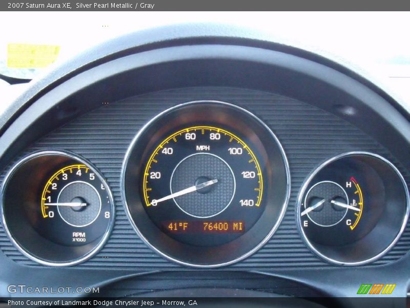 Silver Pearl Metallic / Gray 2007 Saturn Aura XE