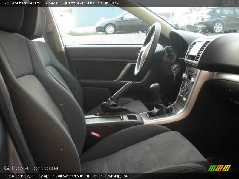 Quartz Silver Metallic / Off Black 2009 Subaru Legacy 2.5i Sedan
