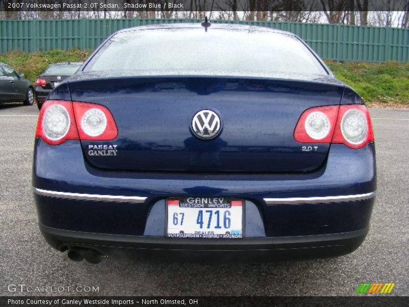 Shadow Blue / Black 2007 Volkswagen Passat 2.0T Sedan