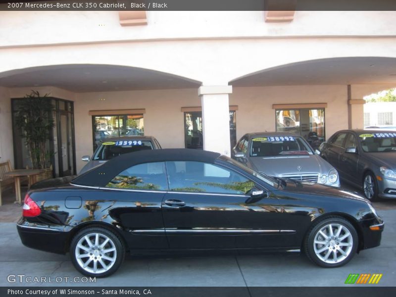 Black / Black 2007 Mercedes-Benz CLK 350 Cabriolet