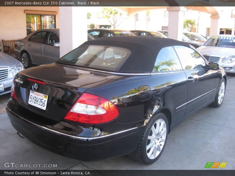 Black / Black 2007 Mercedes-Benz CLK 350 Cabriolet