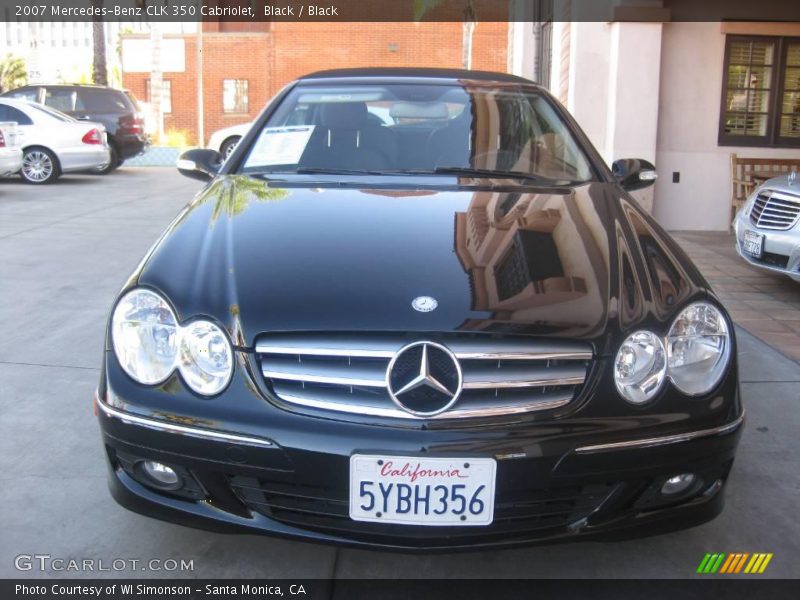 Black / Black 2007 Mercedes-Benz CLK 350 Cabriolet
