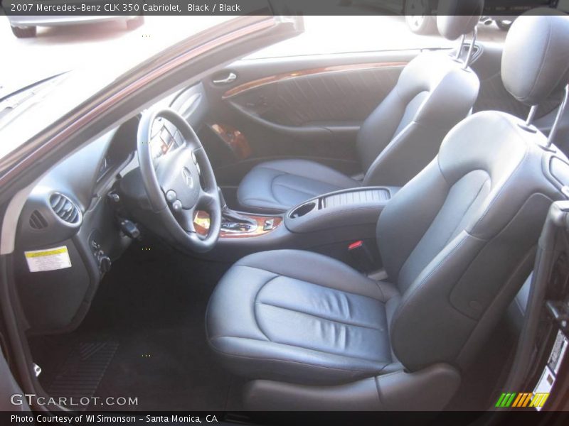 Black / Black 2007 Mercedes-Benz CLK 350 Cabriolet
