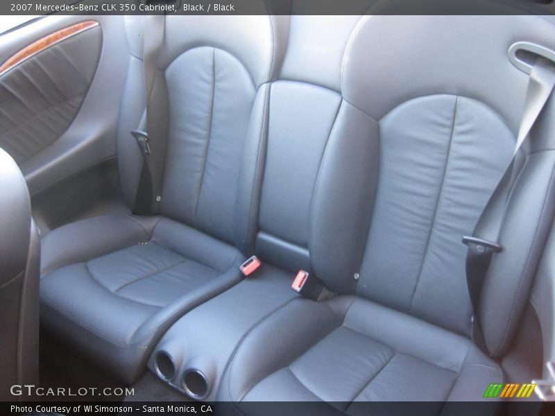 Black / Black 2007 Mercedes-Benz CLK 350 Cabriolet