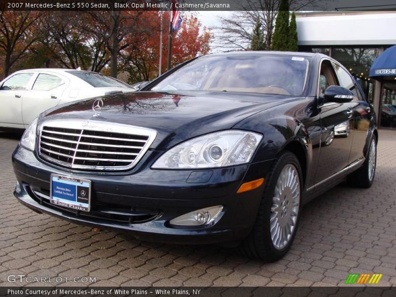 Black Opal Metallic / Cashmere/Savanna 2007 Mercedes-Benz S 550 Sedan