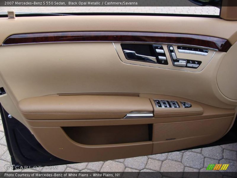 Black Opal Metallic / Cashmere/Savanna 2007 Mercedes-Benz S 550 Sedan