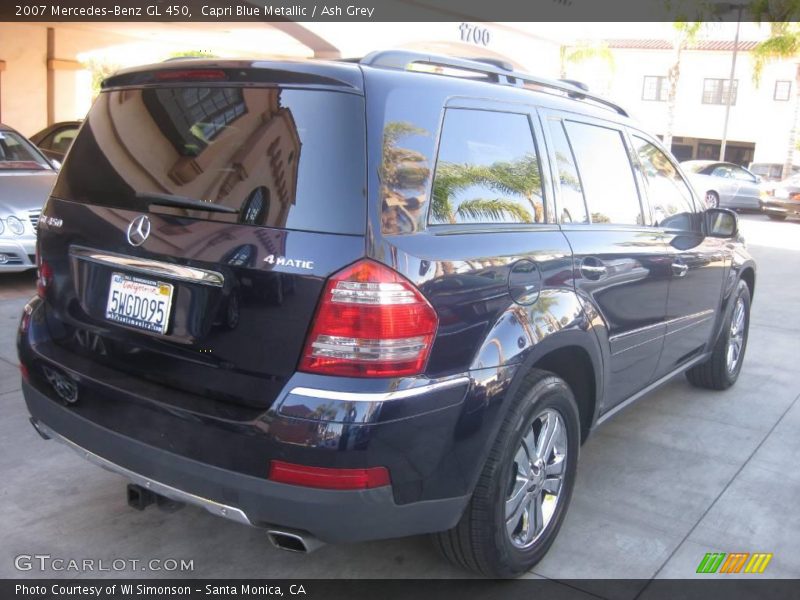 Capri Blue Metallic / Ash Grey 2007 Mercedes-Benz GL 450