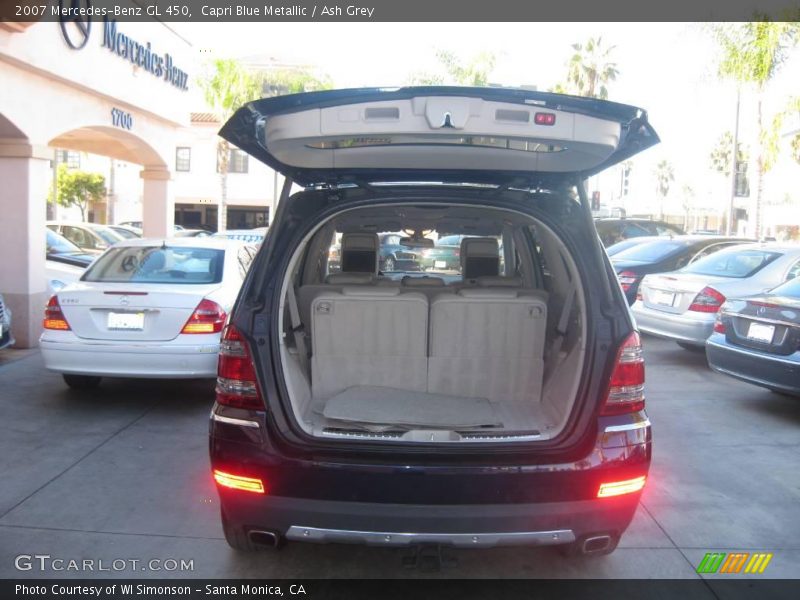 Capri Blue Metallic / Ash Grey 2007 Mercedes-Benz GL 450