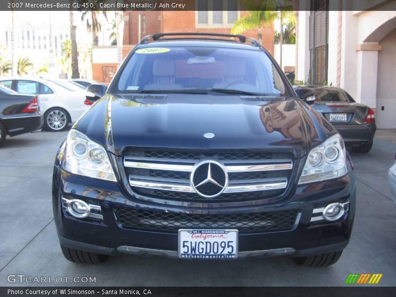 Capri Blue Metallic / Ash Grey 2007 Mercedes-Benz GL 450