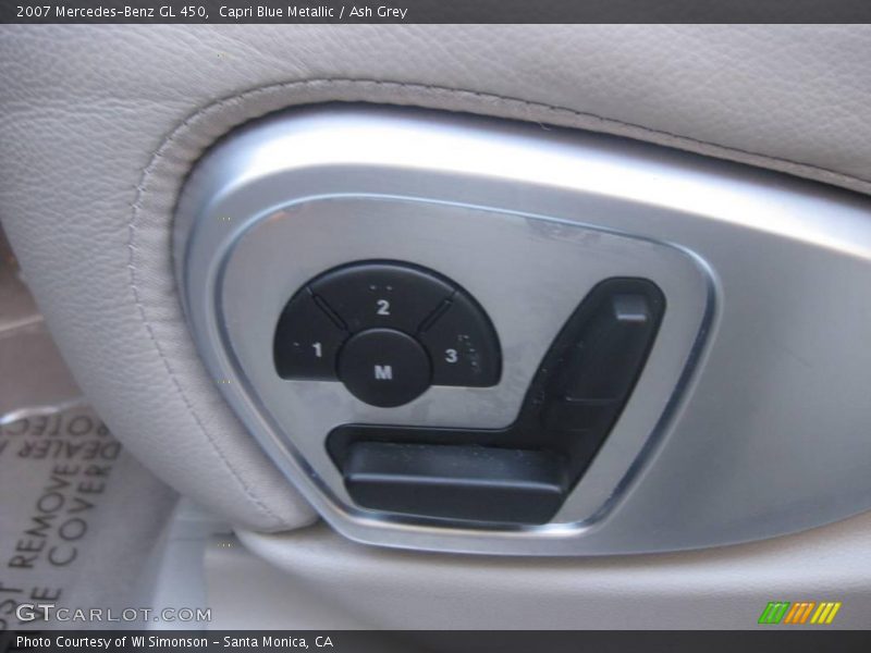Capri Blue Metallic / Ash Grey 2007 Mercedes-Benz GL 450