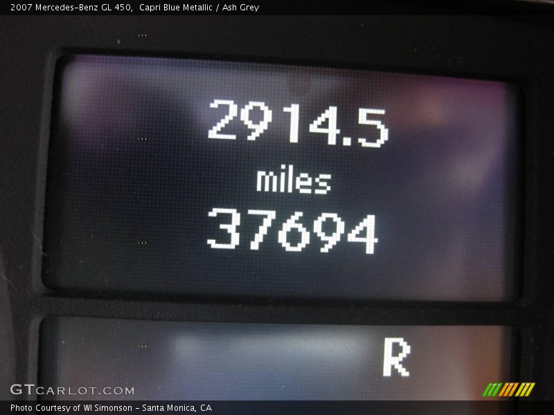 Capri Blue Metallic / Ash Grey 2007 Mercedes-Benz GL 450