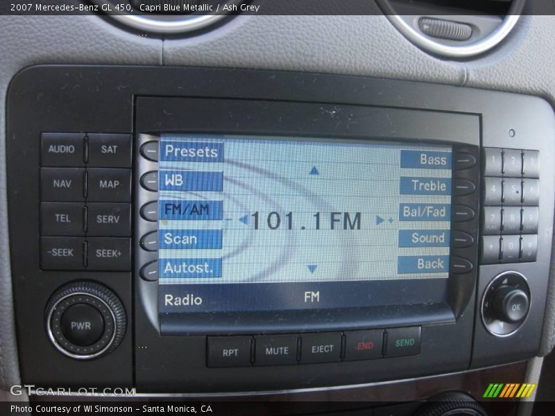 Capri Blue Metallic / Ash Grey 2007 Mercedes-Benz GL 450