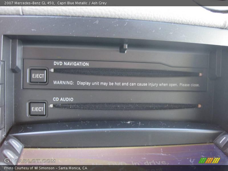 Capri Blue Metallic / Ash Grey 2007 Mercedes-Benz GL 450