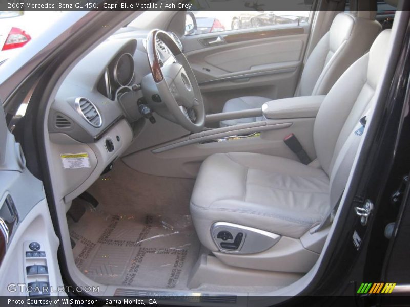 Capri Blue Metallic / Ash Grey 2007 Mercedes-Benz GL 450