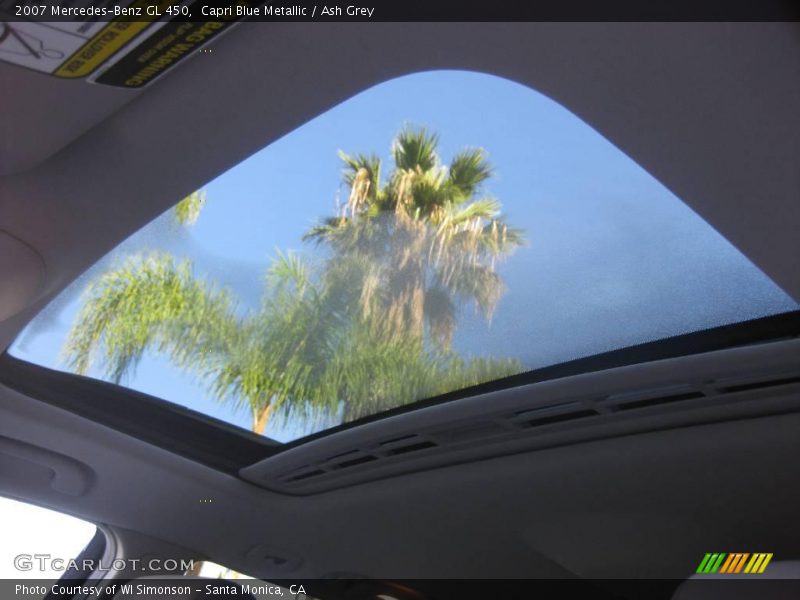 Capri Blue Metallic / Ash Grey 2007 Mercedes-Benz GL 450
