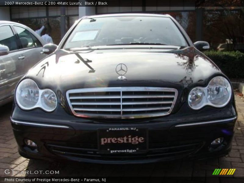 Black / Black 2007 Mercedes-Benz C 280 4Matic Luxury