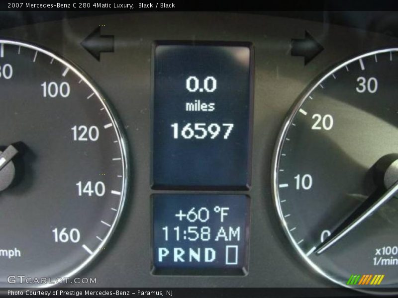 Black / Black 2007 Mercedes-Benz C 280 4Matic Luxury