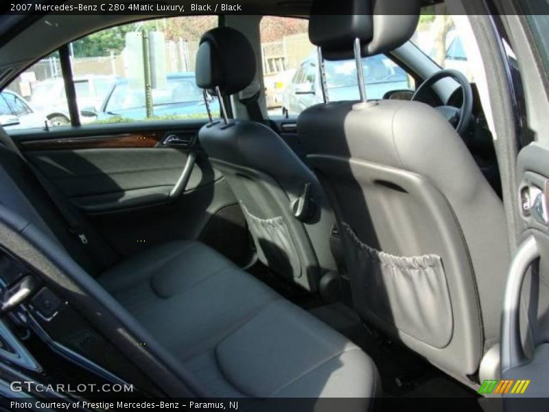 Black / Black 2007 Mercedes-Benz C 280 4Matic Luxury