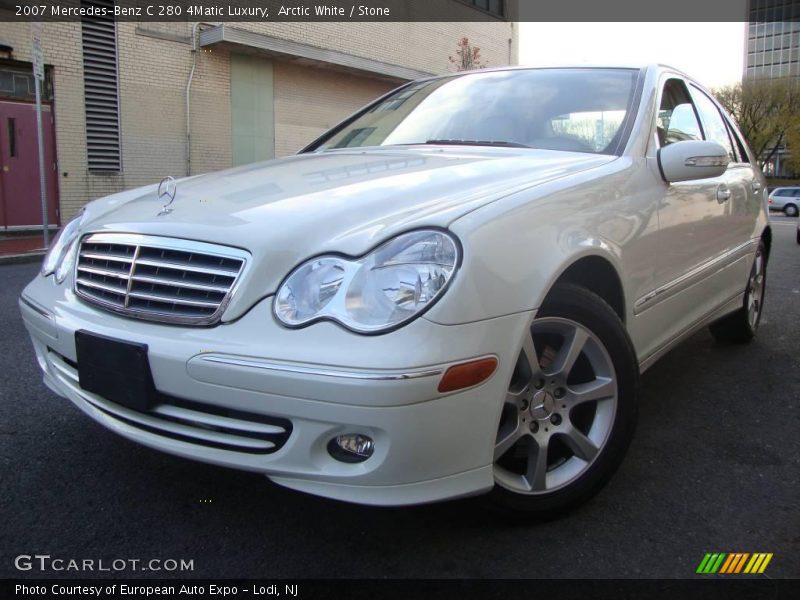 Arctic White / Stone 2007 Mercedes-Benz C 280 4Matic Luxury