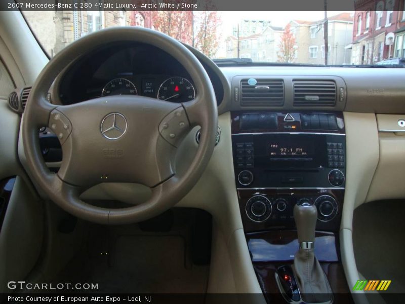 Arctic White / Stone 2007 Mercedes-Benz C 280 4Matic Luxury