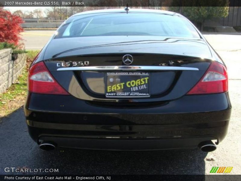 Black / Black 2007 Mercedes-Benz CLS 550