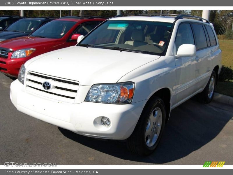 Super White / Ivory Beige 2006 Toyota Highlander Limited 4WD