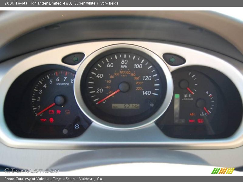 Super White / Ivory Beige 2006 Toyota Highlander Limited 4WD