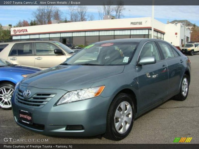 Aloe Green Metallic / Bisque 2007 Toyota Camry LE