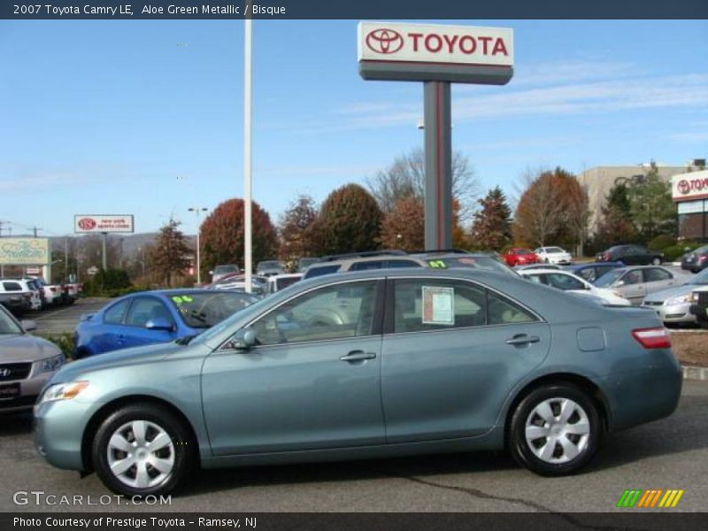 Aloe Green Metallic / Bisque 2007 Toyota Camry LE