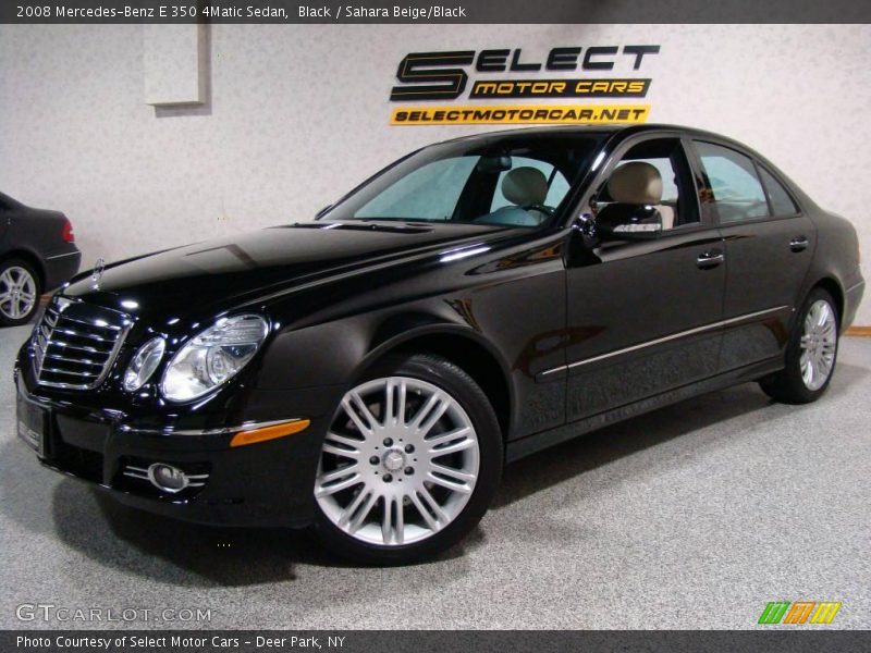 Black / Sahara Beige/Black 2008 Mercedes-Benz E 350 4Matic Sedan