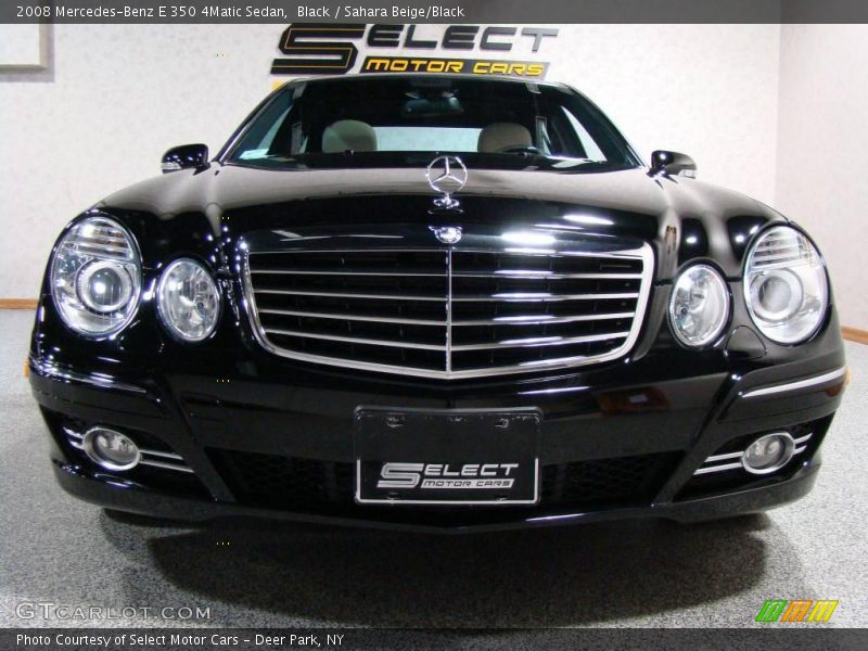 Black / Sahara Beige/Black 2008 Mercedes-Benz E 350 4Matic Sedan