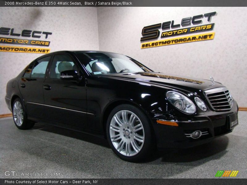 Black / Sahara Beige/Black 2008 Mercedes-Benz E 350 4Matic Sedan