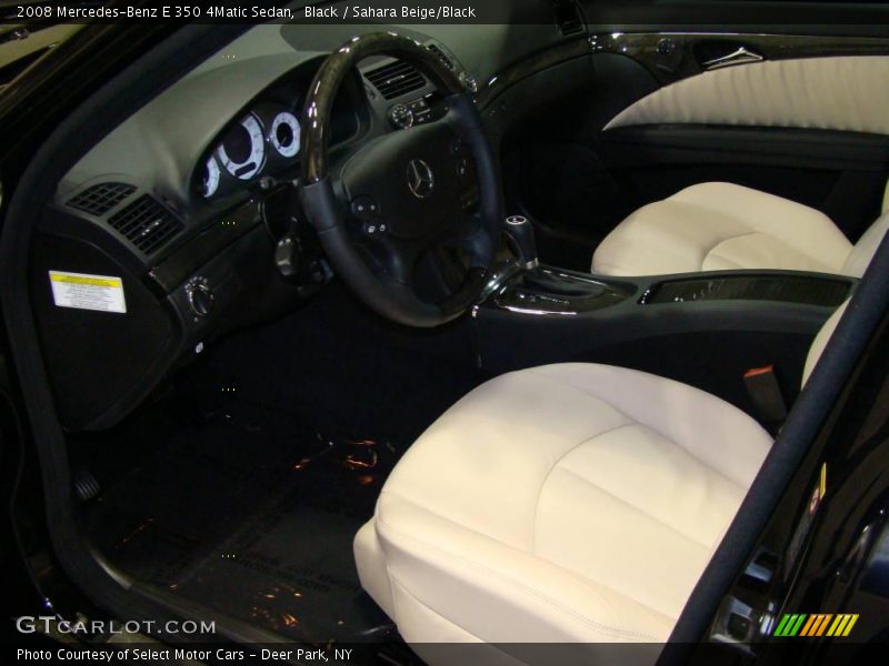 Black / Sahara Beige/Black 2008 Mercedes-Benz E 350 4Matic Sedan