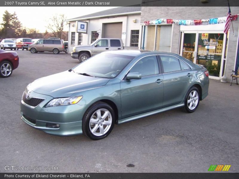 Aloe Green Metallic / Dark Charcoal 2007 Toyota Camry SE
