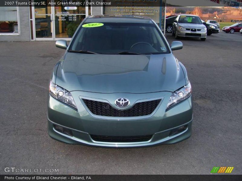 Aloe Green Metallic / Dark Charcoal 2007 Toyota Camry SE