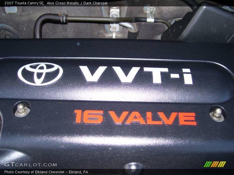 Aloe Green Metallic / Dark Charcoal 2007 Toyota Camry SE