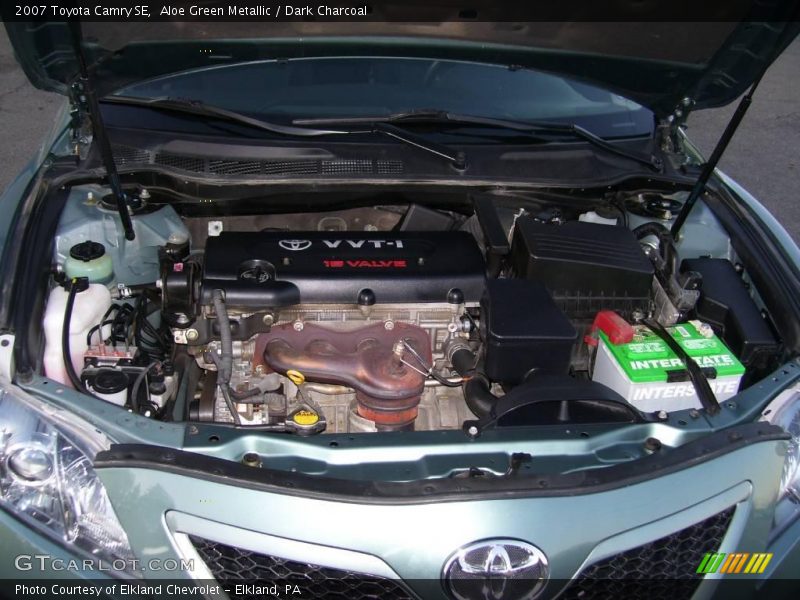 Aloe Green Metallic / Dark Charcoal 2007 Toyota Camry SE