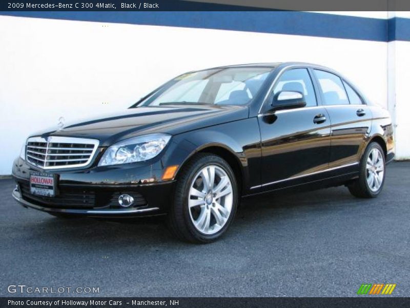 Black / Black 2009 Mercedes-Benz C 300 4Matic
