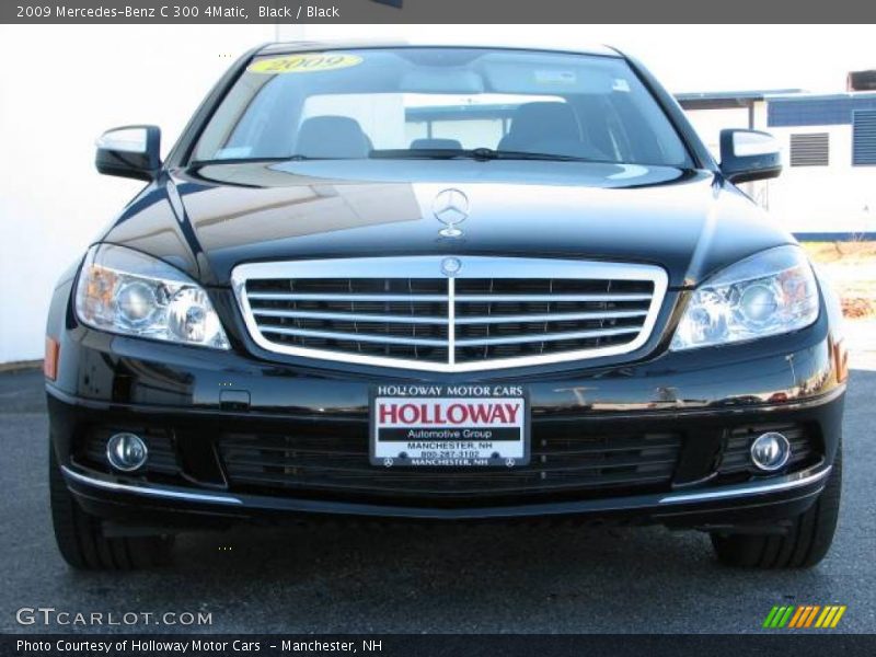 Black / Black 2009 Mercedes-Benz C 300 4Matic